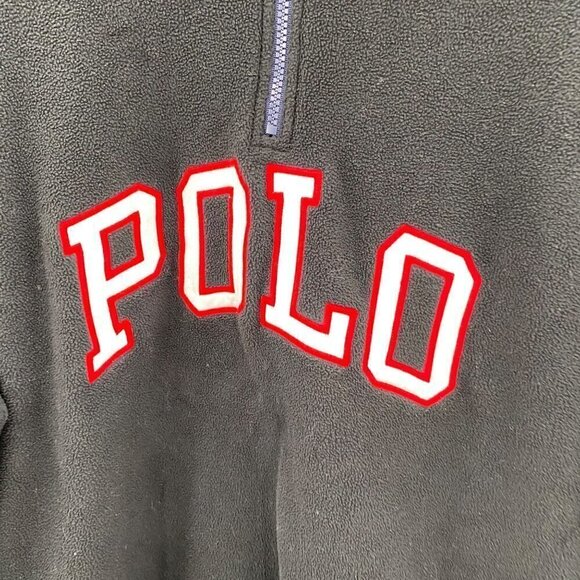 USA American Flag POLO Ralph Lauren Zip Fleece Sweatshirt Men's XXL - Picture 5 of 9